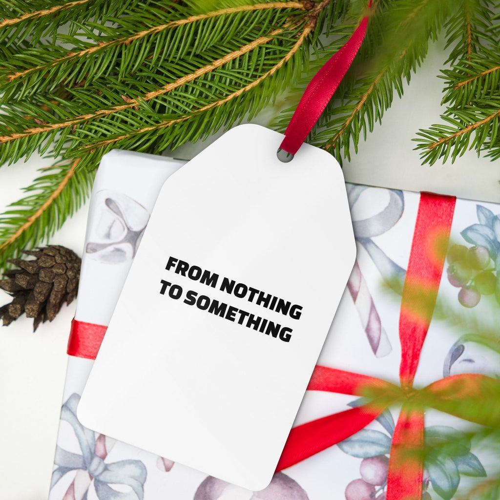 Metal gifting ornament